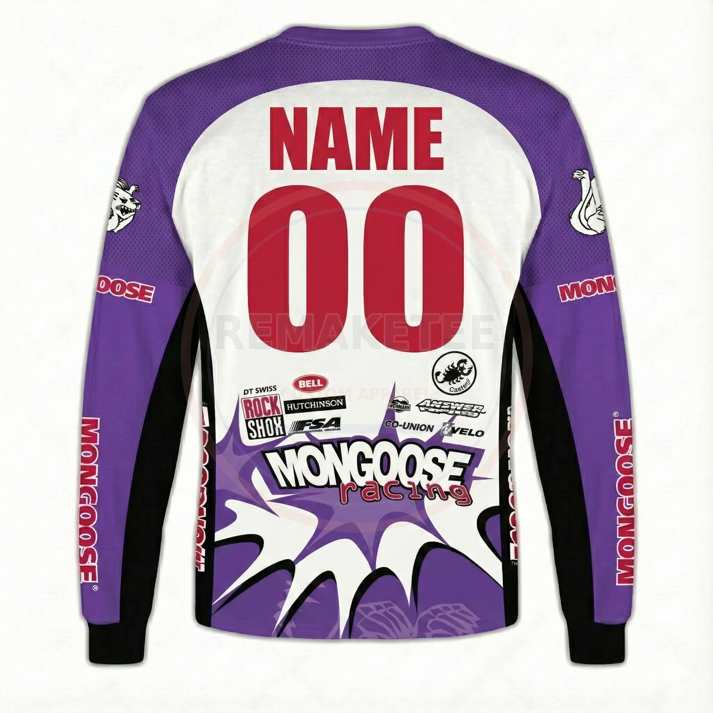 RemakeTee Mongoose Custom Vintage Retro BMX Racing Jersey 218