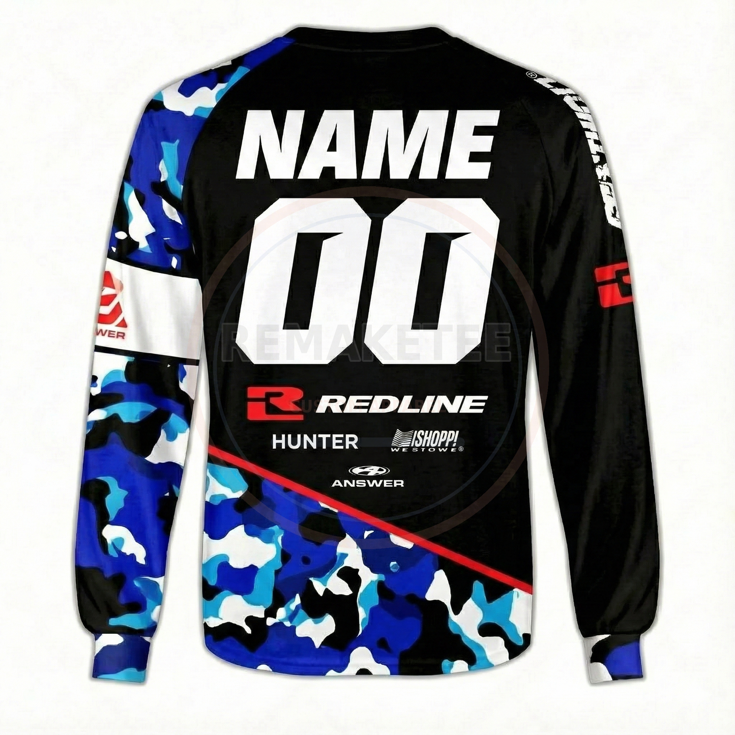 RemakeTee Redline Custom Vintage Retro BMX Racing Jersey 207