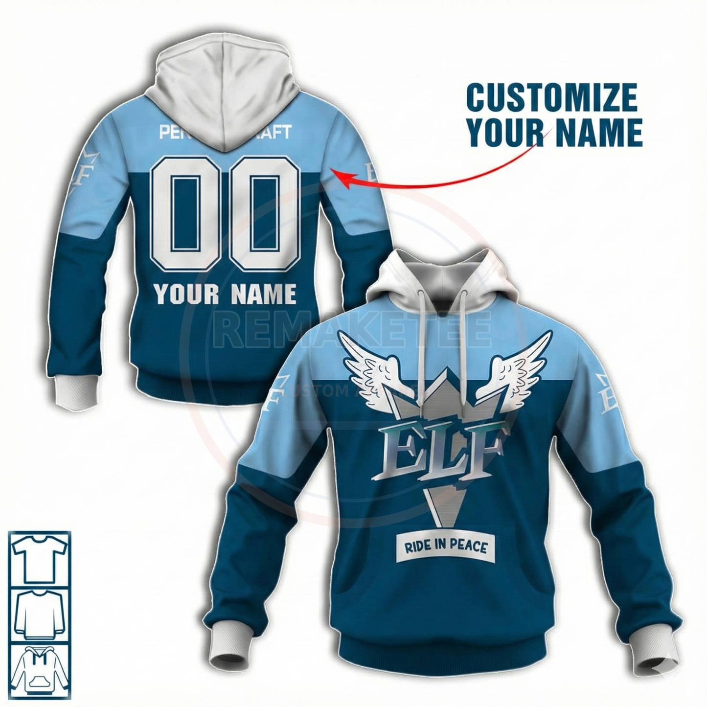 RemakeTee ELF Racing Custom Vintage Retro BMX Racing Jersey 078