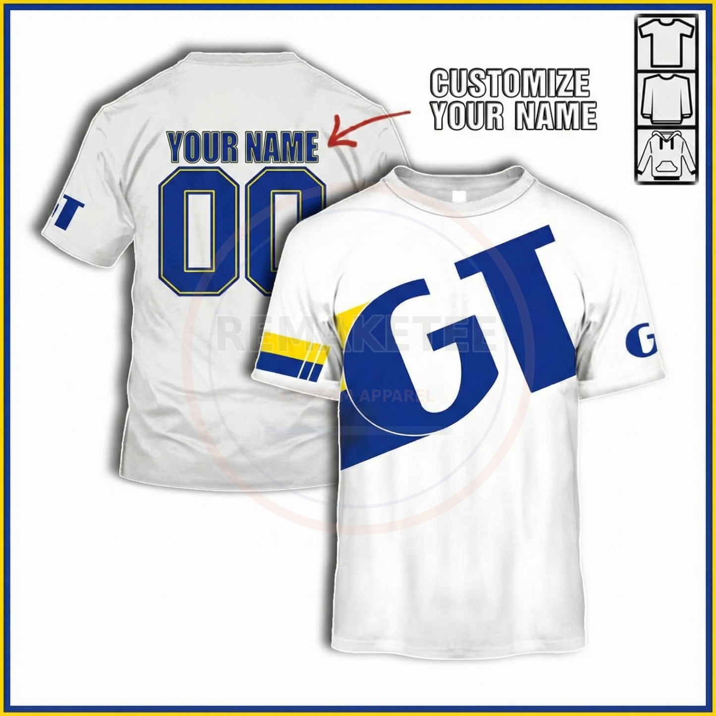 RemakeTee GT Custom Vintage Retro BMX Racing Jersey 082
