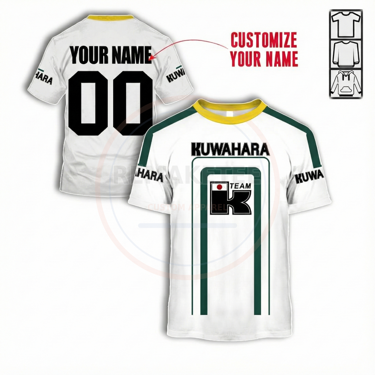 RemakeTee Kuwahara Custom Vintage Retro BMX Racing Jersey 103