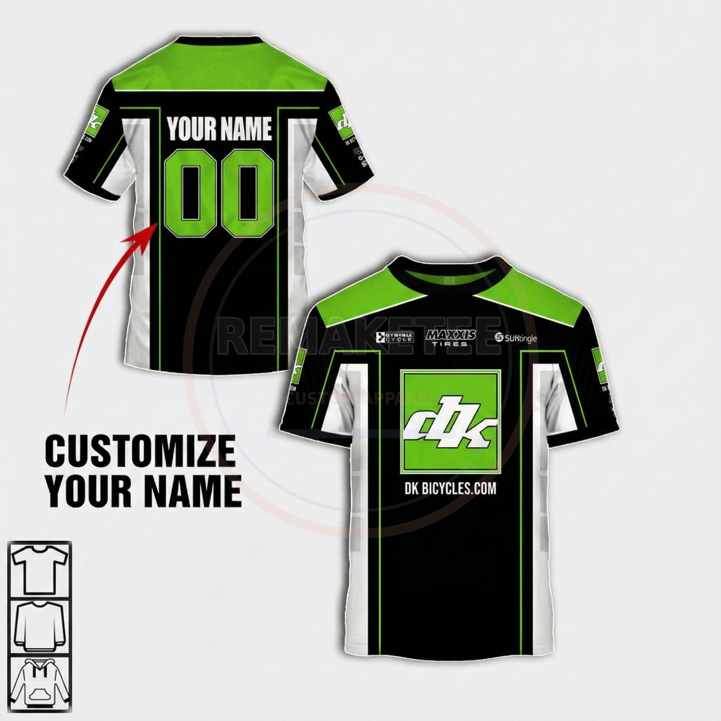 RemakeTee DK Custom Vintage Retro BMX Racing Jersey 094