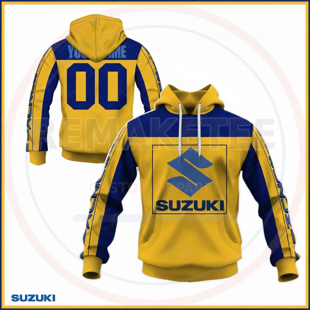 RemakeTee Suzuki Custom Vintage Retro BMX Racing Jersey 104