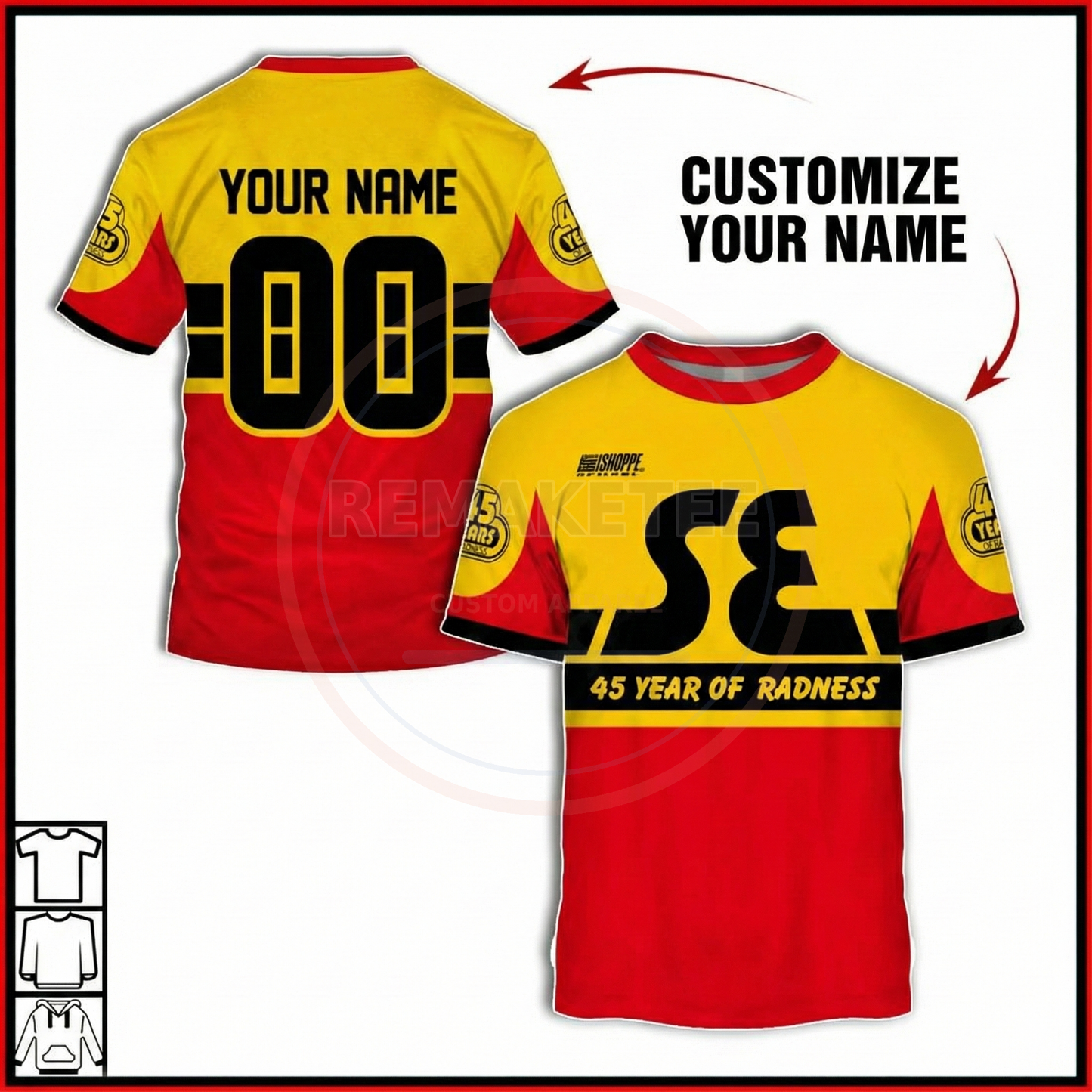 RemakeTee SE Custom Vintage Retro BMX Racing Jersey 113