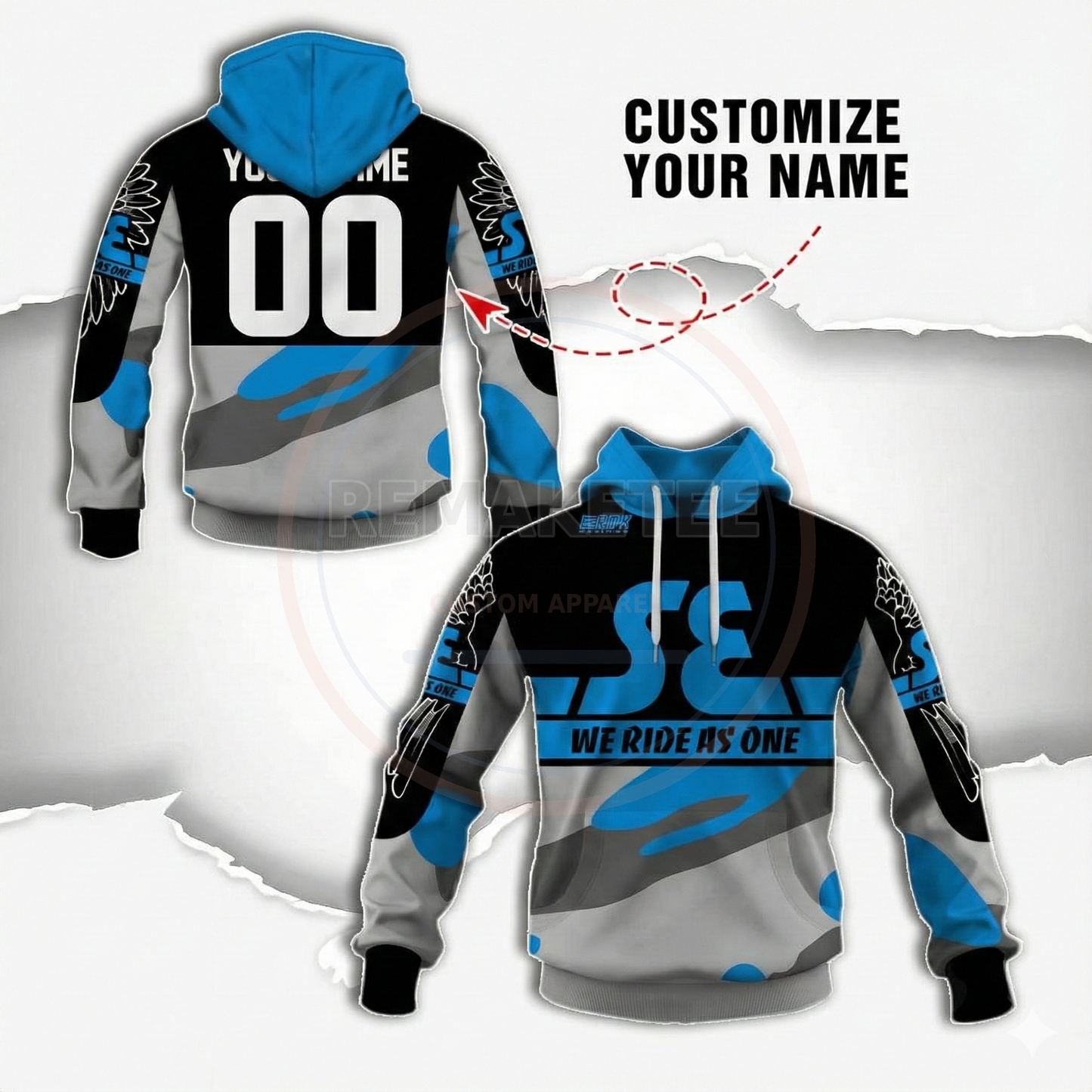 RemakeTee SE Custom Vintage Retro BMX Racing Jersey 114