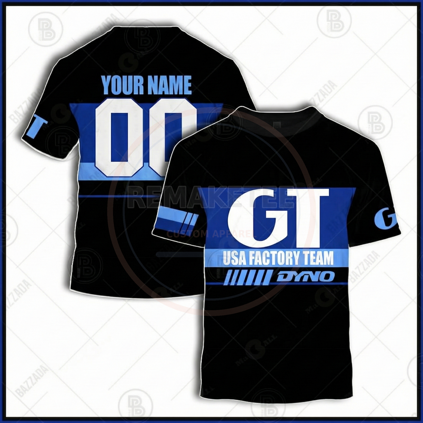 RemakeTee GT Custom Vintage Retro BMX Racing Jersey 122