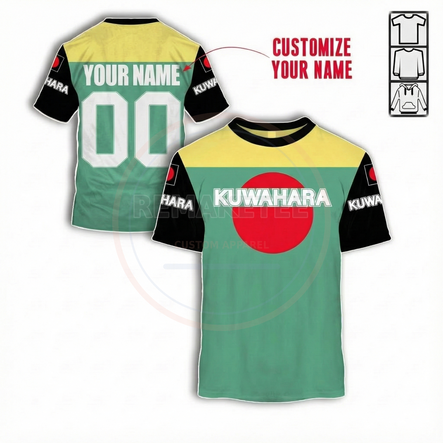 RemakeTee Kuwahara Custom Vintage Retro BMX Racing Jersey 126