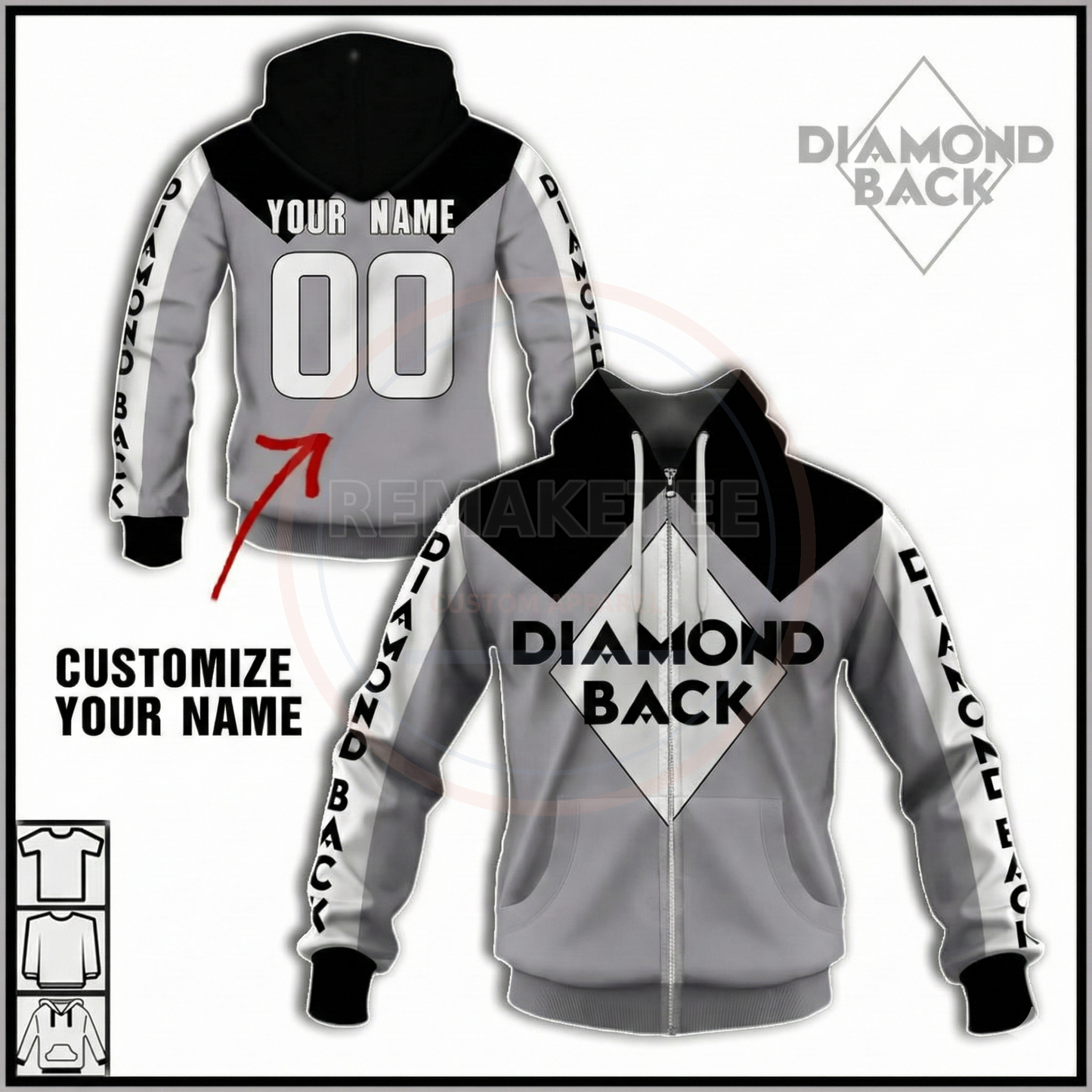 RemakeTee Diamond Back Custom Vintage Retro BMX Racing Jersey 128
