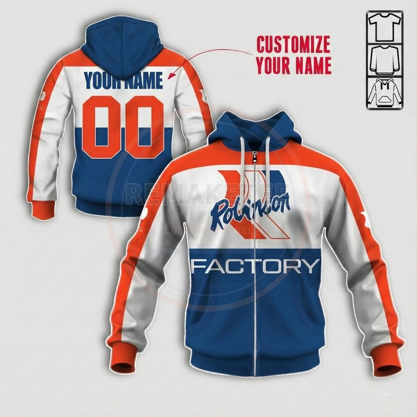 RemakeTee Robinson Custom Vintage Retro BMX Racing Jersey 129