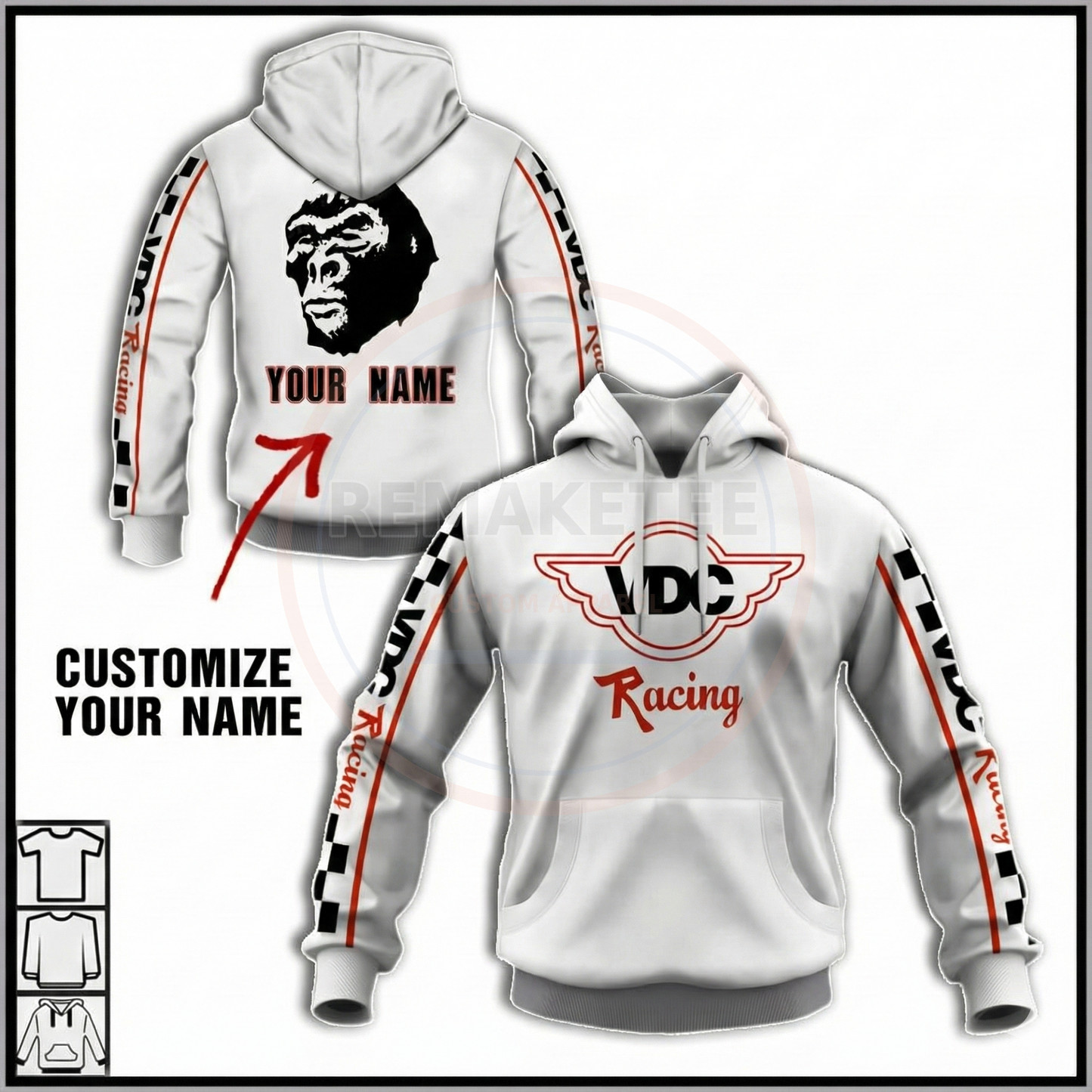 RemakeTee VDC Custom Vintage Retro BMX Racing Jersey 130