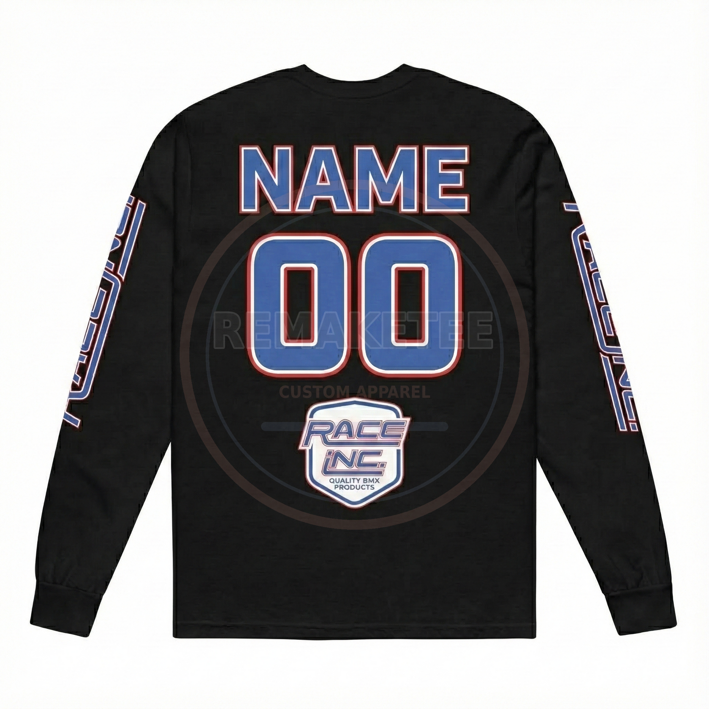 RemakeTee Race Inc Custom Vintage Retro BMX Racing Jersey 247