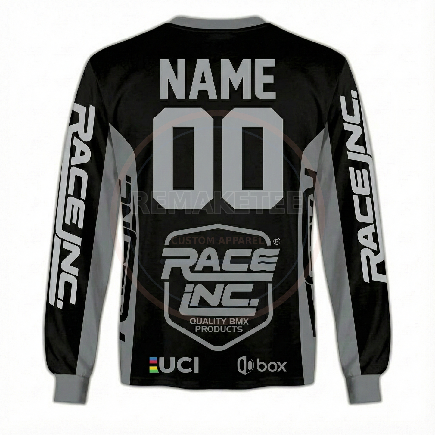 RemakeTee Race Inc Custom Vintage Retro BMX Racing Jersey 246