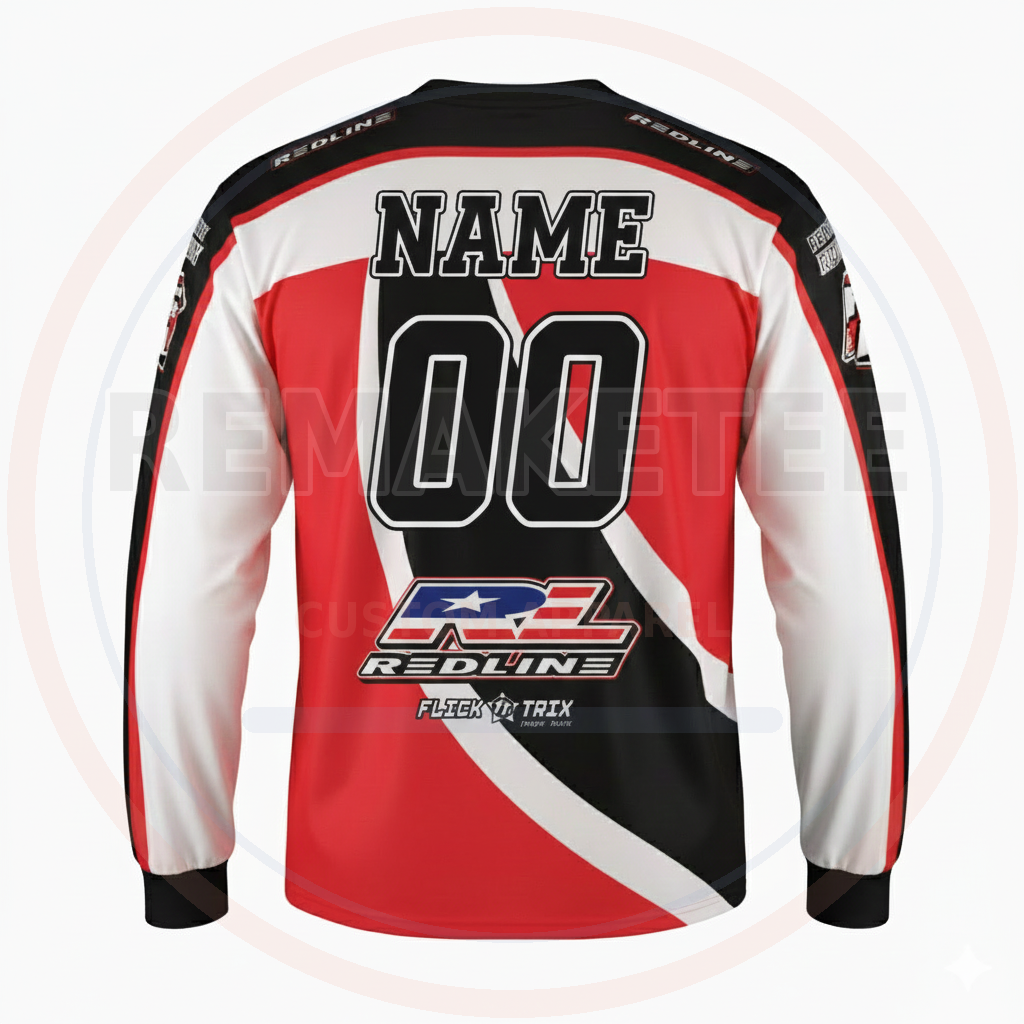 RemakeTee Redline Custom Vintage Retro BMX Racing Jersey 209