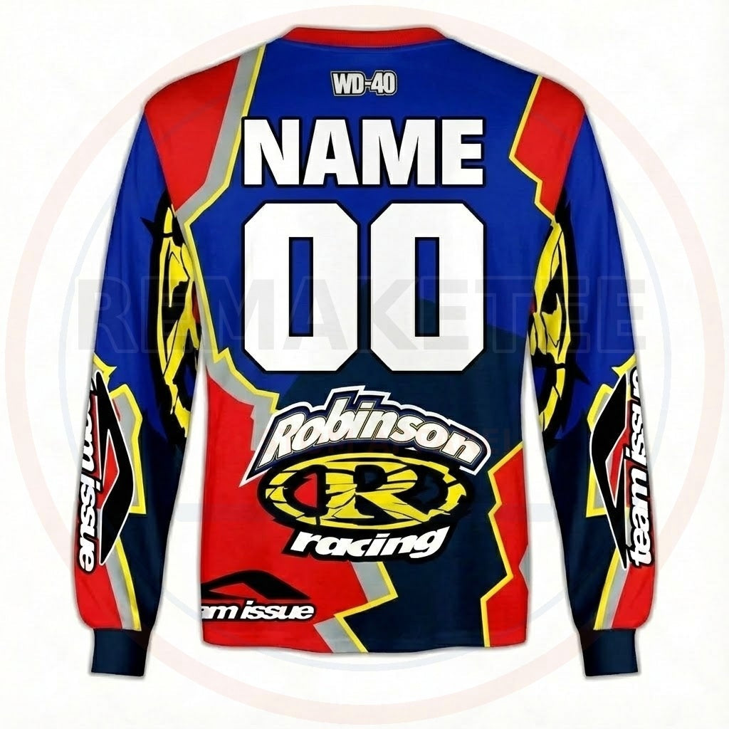 RemakeTee Robinson Custom Vintage Retro BMX Racing Jersey 310