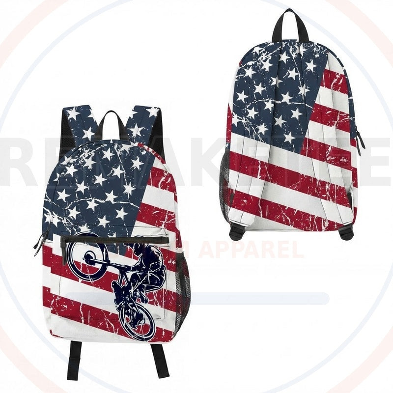 RemakeTee Custom Vintage Retro BMX Racing Backpack 074