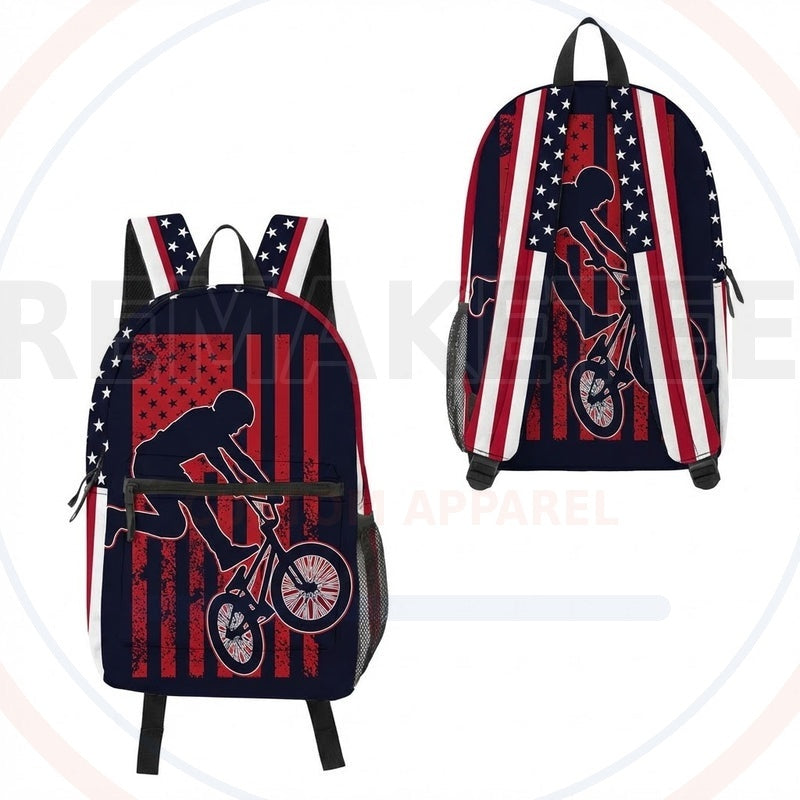 RemakeTee Custom Vintage Retro BMX Racing Backpack 152
