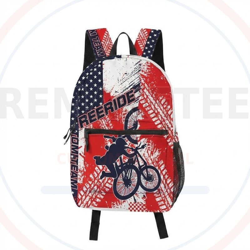 RemakeTee Custom Vintage Retro BMX Racing Backpack 348