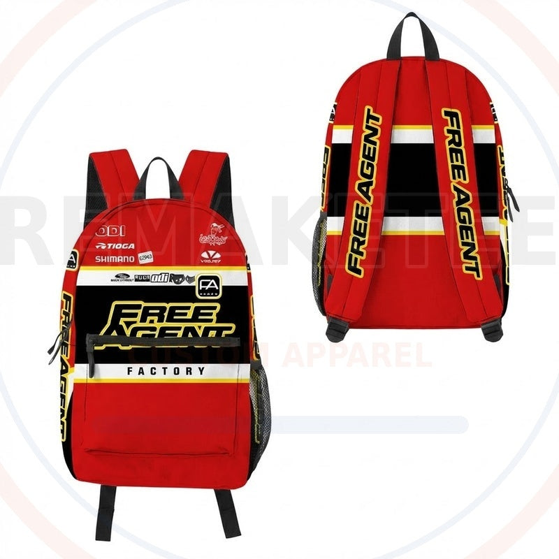 RemakeTee Custom Vintage Retro BMX Racing Backpack 438