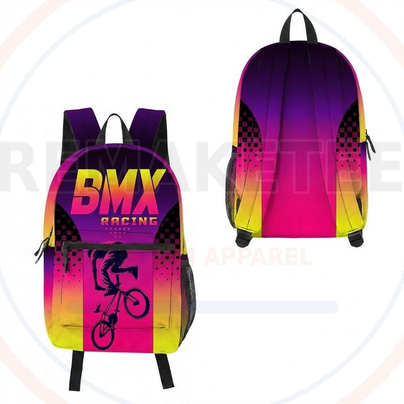RemakeTee Custom Vintage Retro BMX Racing Backpack 500