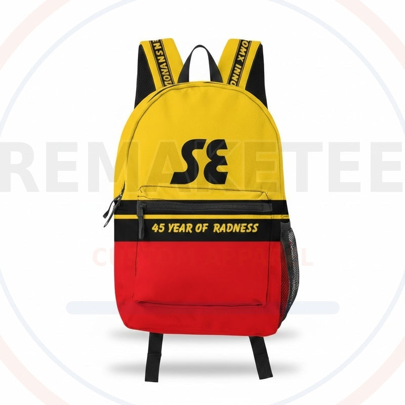 RemakeTee Custom Vintage Retro BMX Racing Backpack 571