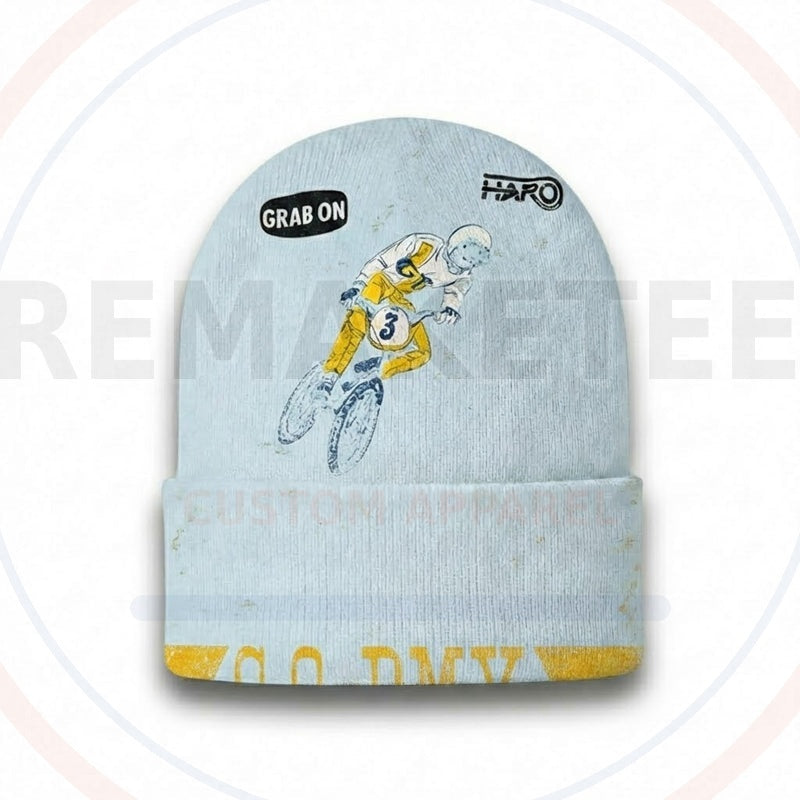 RemakeTee Custom Vintage Retro BMX Racing Beanie 174