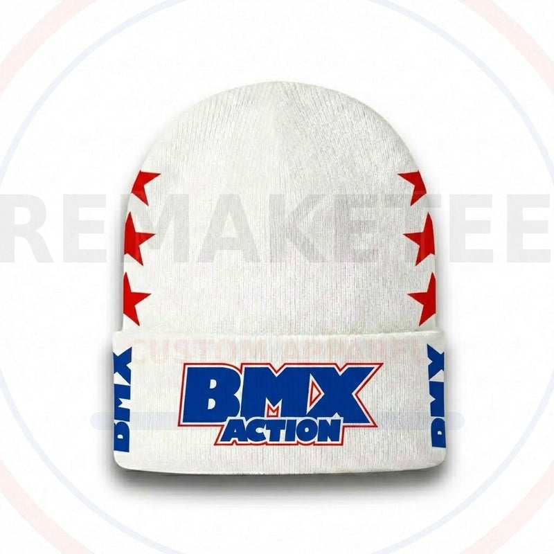 RemakeTee Custom Vintage Retro BMX Racing Beanie 195