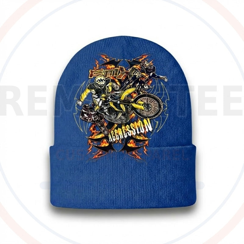 RemakeTee Custom Vintage Retro BMX Racing Beanie 210