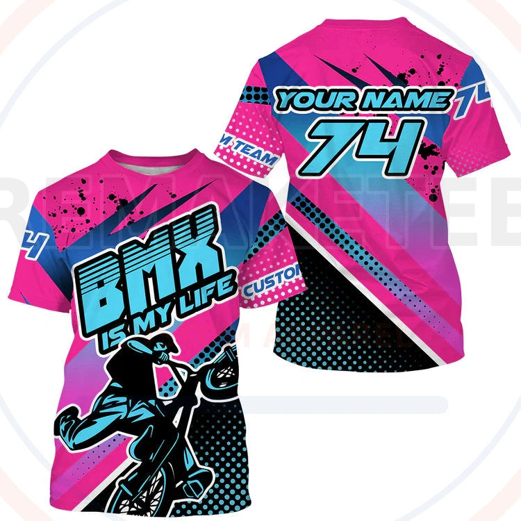 RemakeTee Custom Vintage Retro BMX Racing Jersey 836