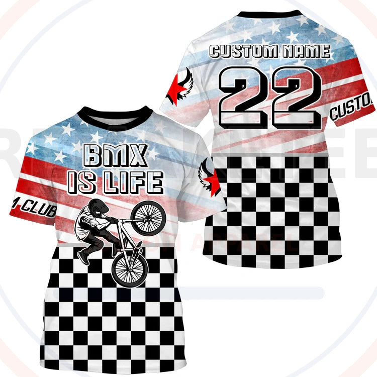 RemakeTee Custom Vintage Retro BMX Racing Jersey 846