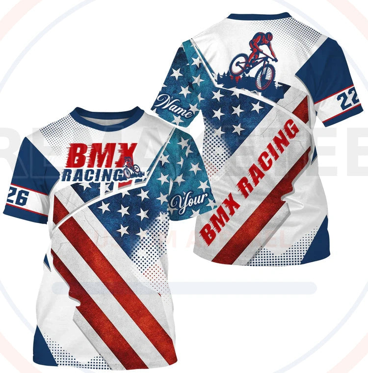 RemakeTee Custom Vintage Retro BMX Racing Jersey 849