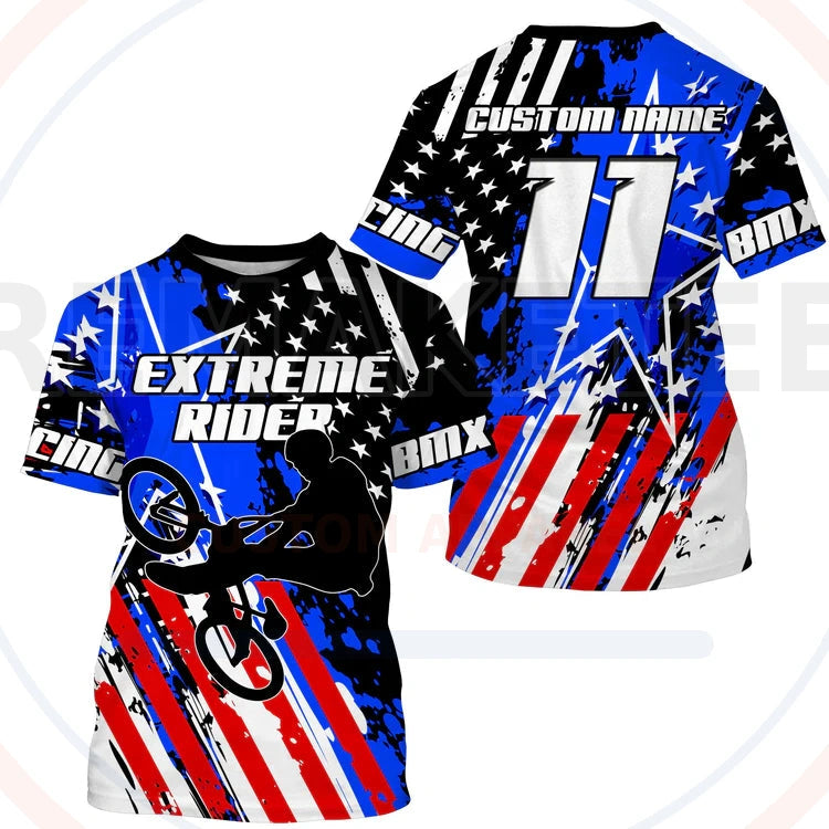 RemakeTee Custom Vintage Retro BMX Racing Jersey 852
