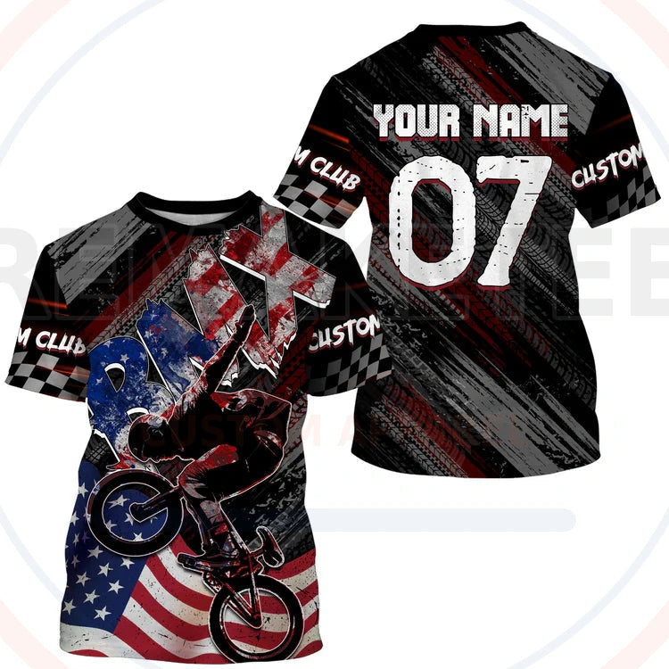 RemakeTee Custom Vintage Retro BMX Racing Jersey 857