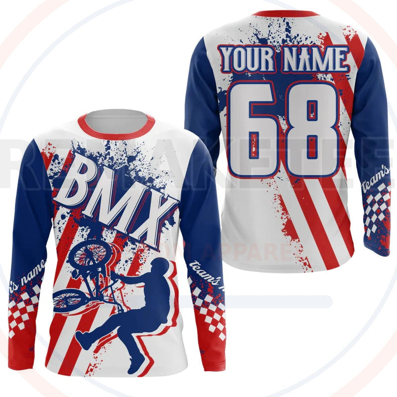 RemakeTee Custom Vintage Retro BMX Racing Jersey 858