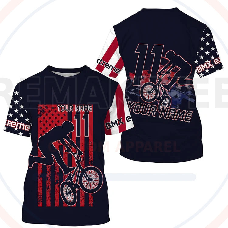RemakeTee Custom Vintage Retro BMX Racing Jersey 859