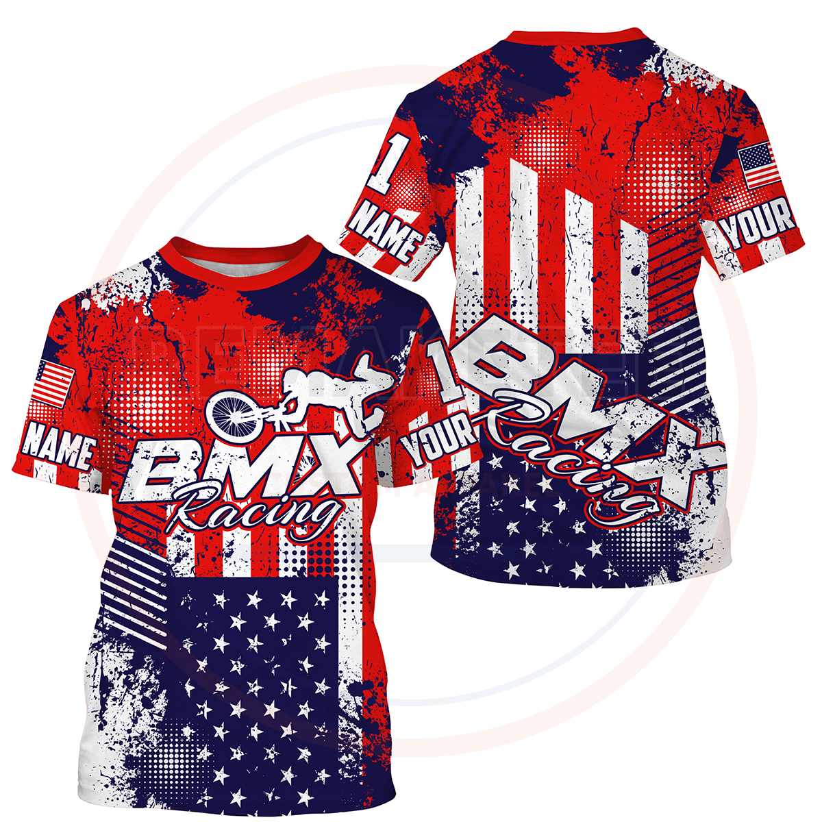 RemakeTee Custom Vintage Retro BMX Racing Jersey 871