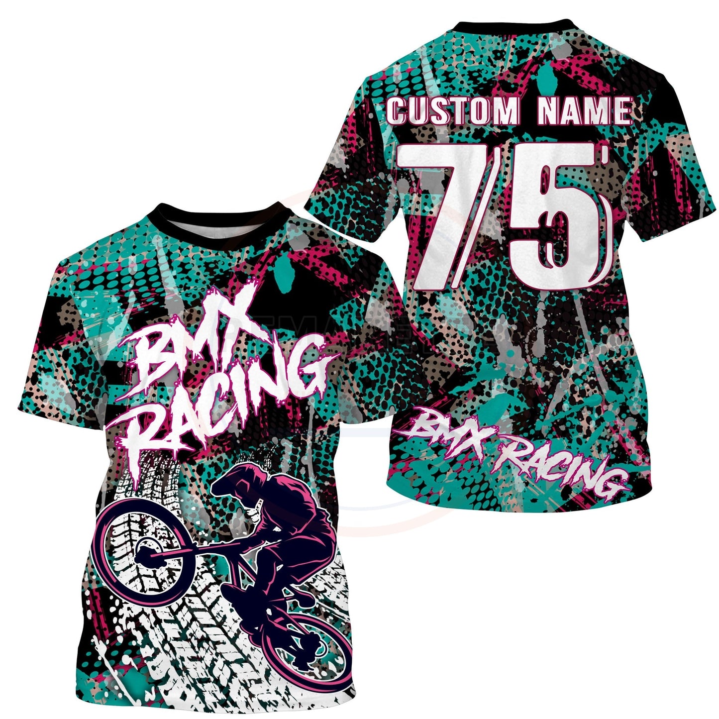 RemakeTee Custom Vintage Retro BMX Racing Jersey 874