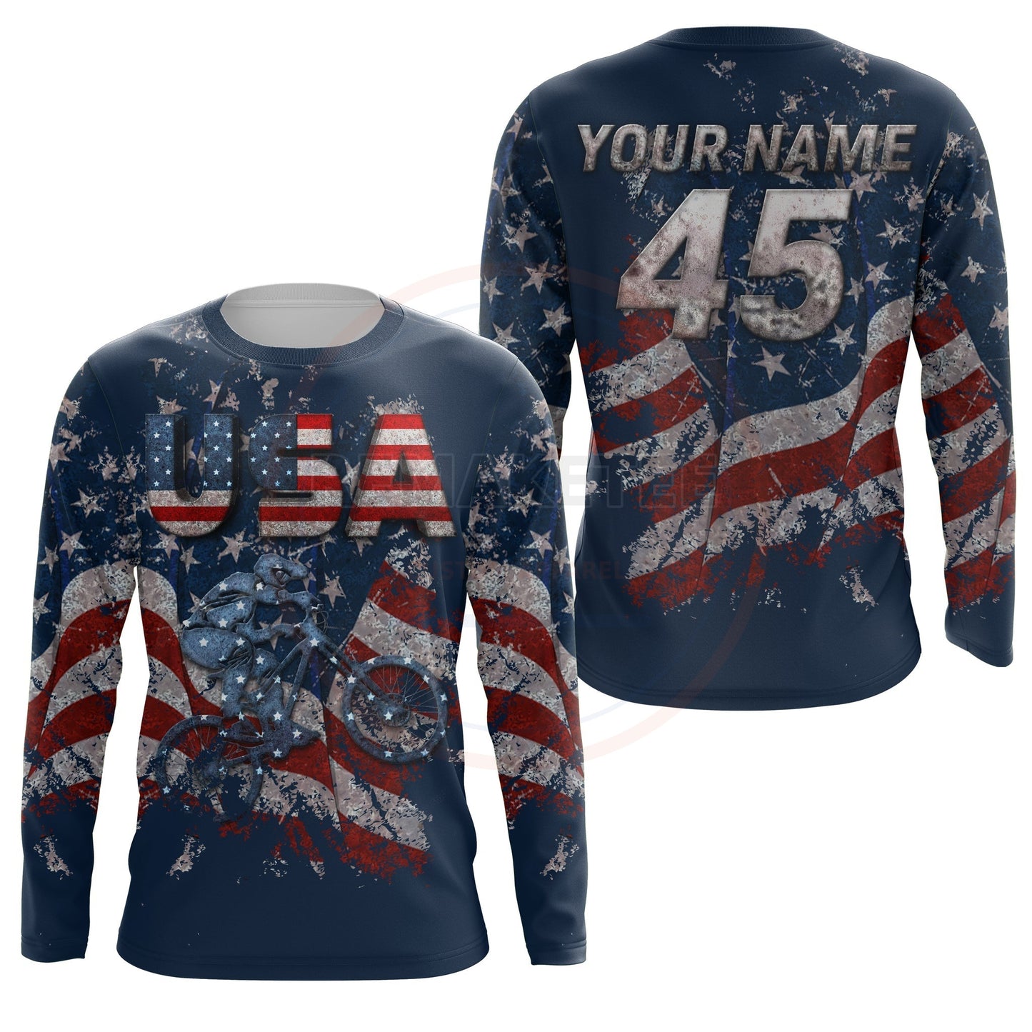 RemakeTee Custom Vintage Retro BMX Racing Jersey 876