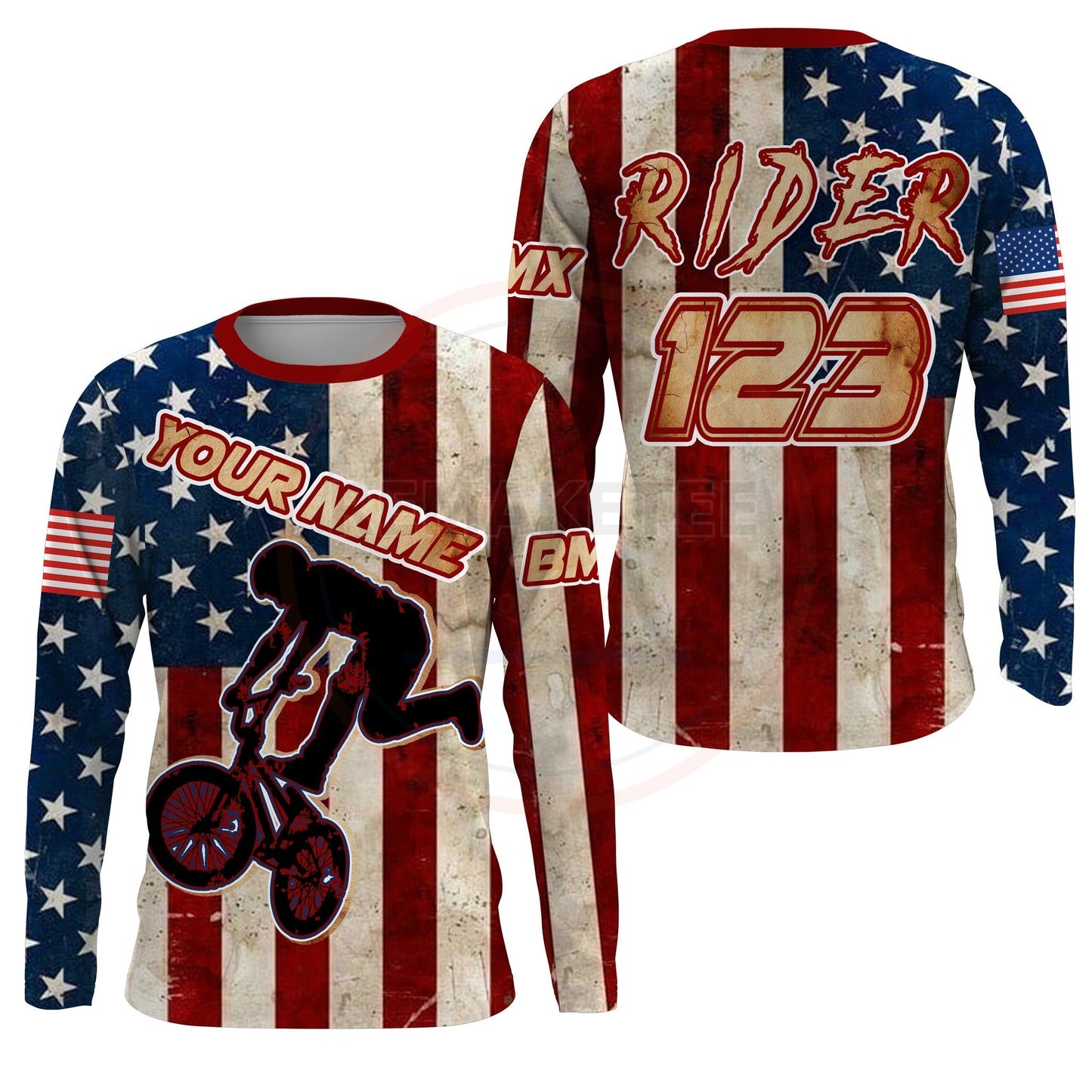 RemakeTee Custom Vintage Retro BMX Racing Jersey 880