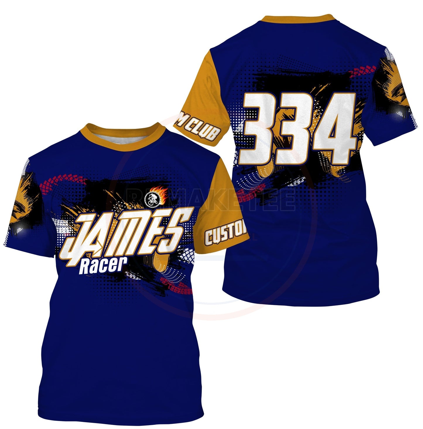 RemakeTee Custom Vintage Retro BMX Racing Jersey 881