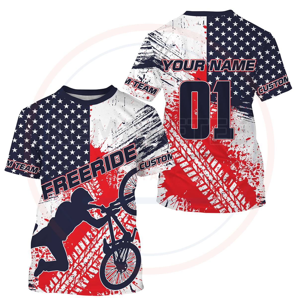 RemakeTee Custom Vintage Retro BMX Racing Jersey 889