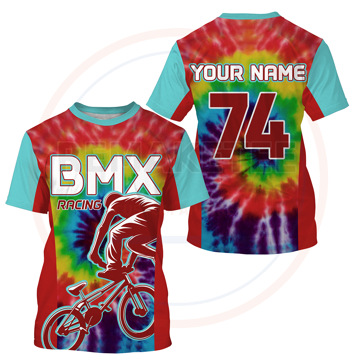 RemakeTee Custom Vintage Retro BMX Racing Jersey 891