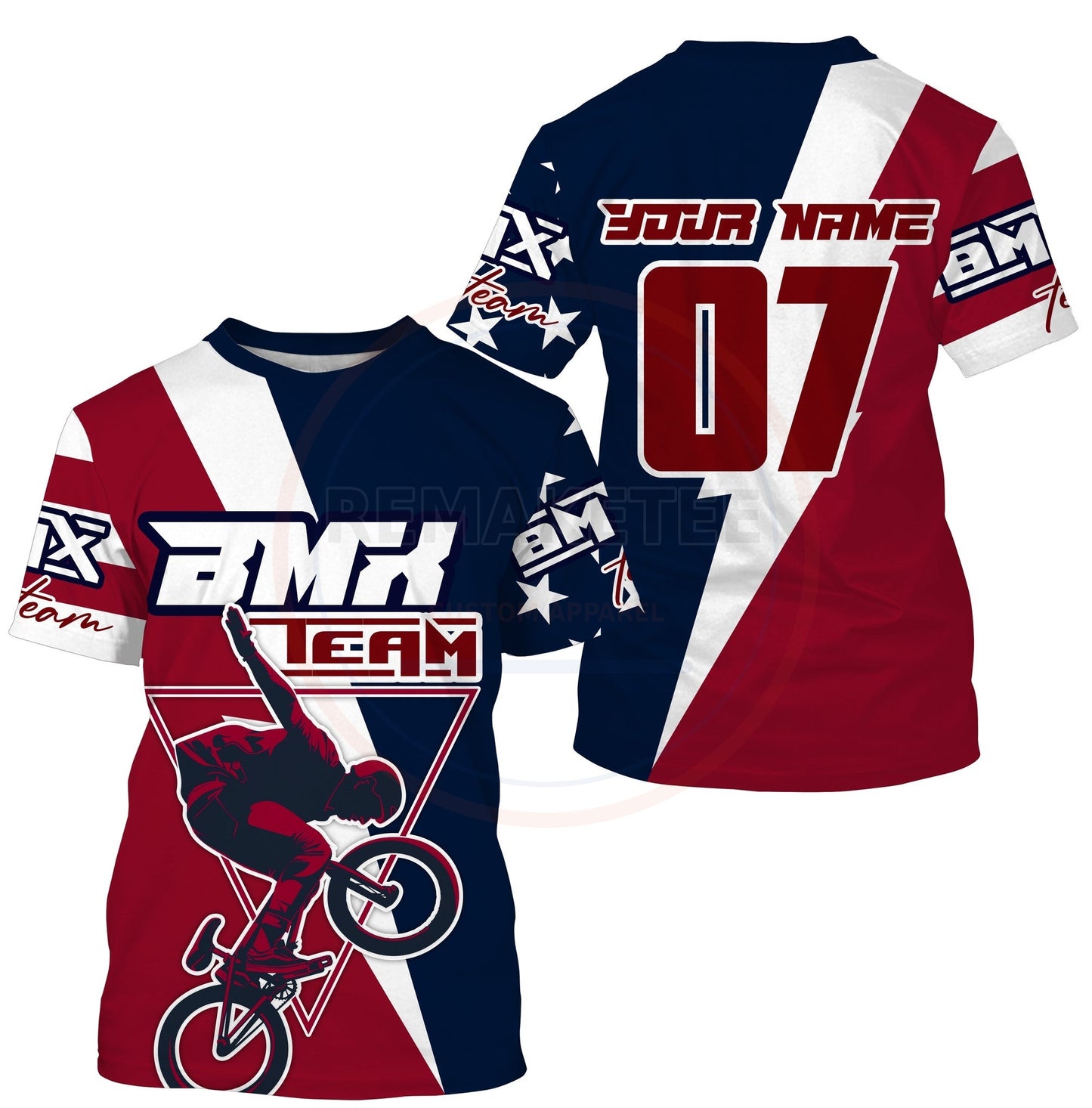 RemakeTee Custom Vintage Retro BMX Racing Jersey 894