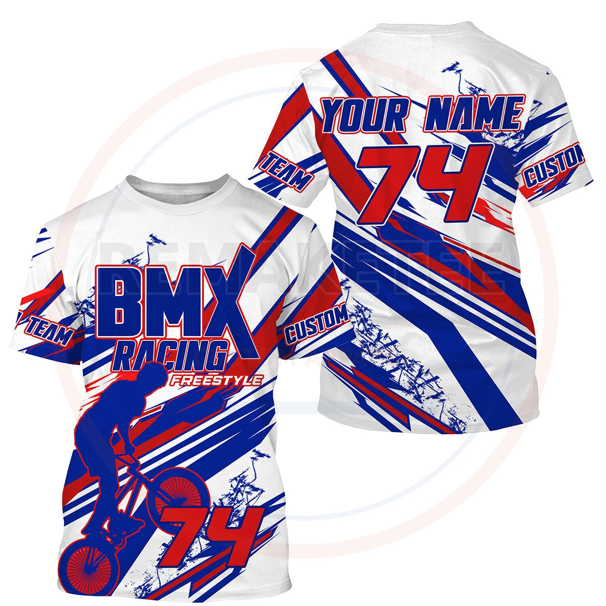RemakeTee Custom Vintage Retro BMX Racing Jersey 896