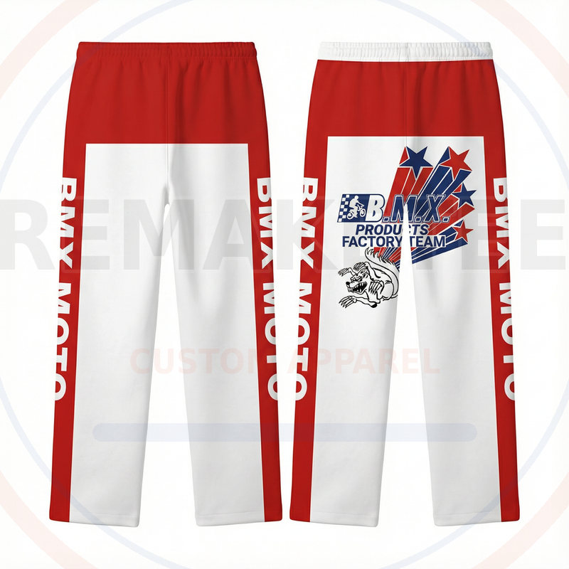 RemakeTee Custom Vintage Retro BMX Racing Long Pants 029