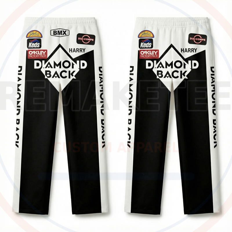 RemakeTee Custom Vintage Retro BMX Racing Long Pants 033