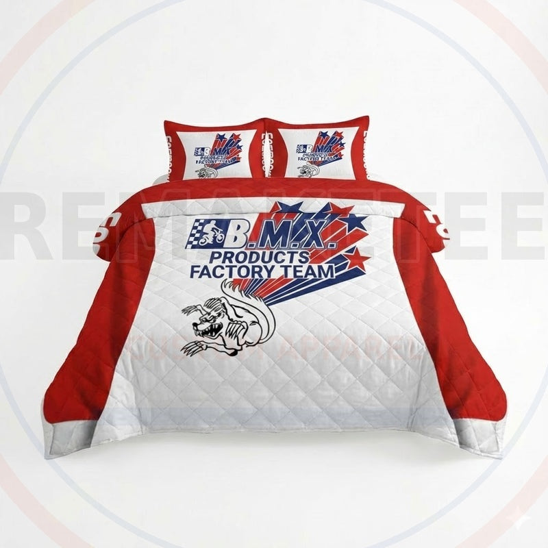 RemakeTee Custom Vintage Retro BMX Racing Quilted Bedding Sets 016