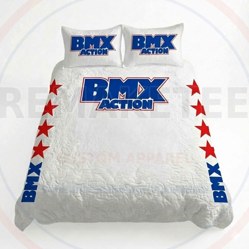 RemakeTee Custom Vintage Retro BMX Racing Quilted Bedding Sets 040
