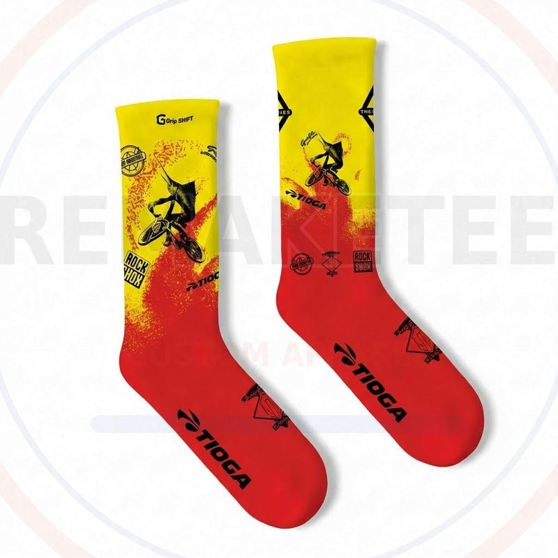 RemakeTee Custom Vintage Retro BMX Racing Socks 010