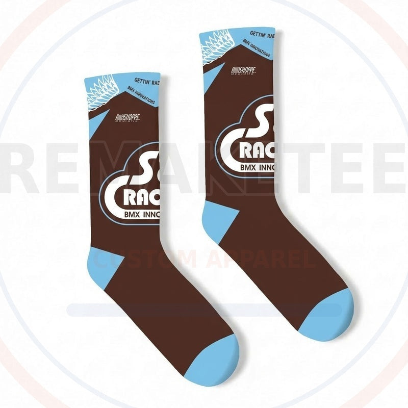 RemakeTee Custom Vintage Retro BMX Racing Socks 025