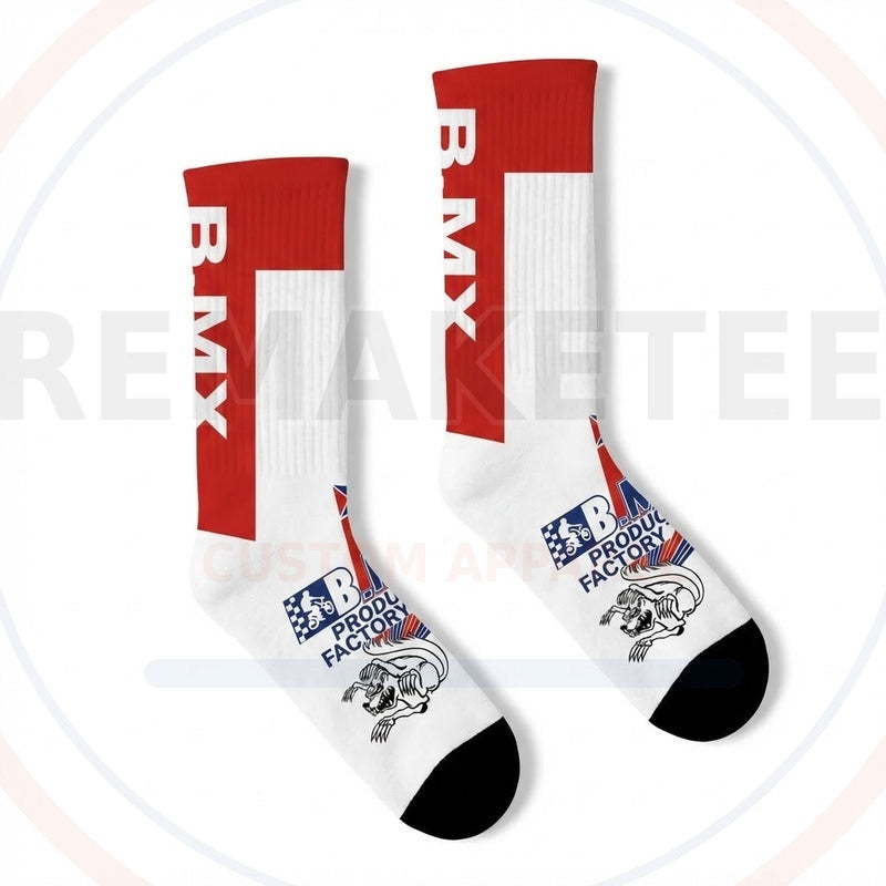 RemakeTee Custom Vintage Retro BMX Racing Socks 031